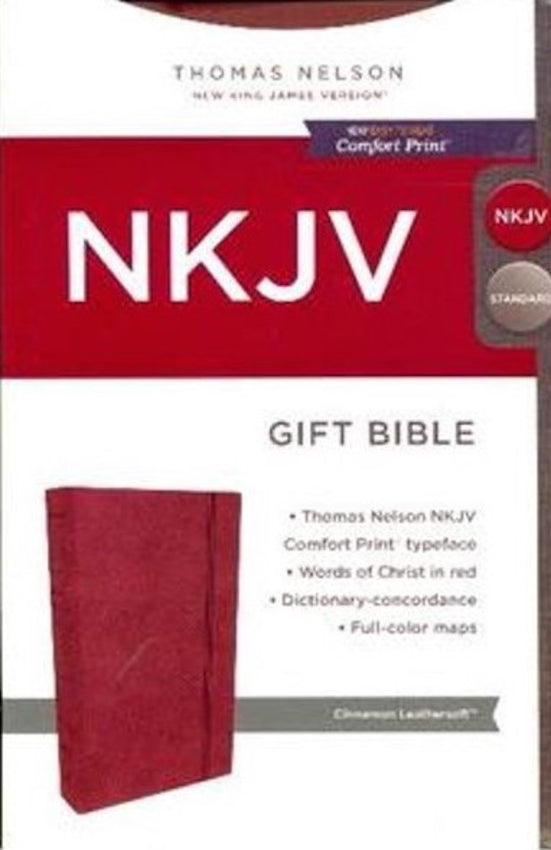 NKJV Gift Bible, Cinnamon. Leathersoft