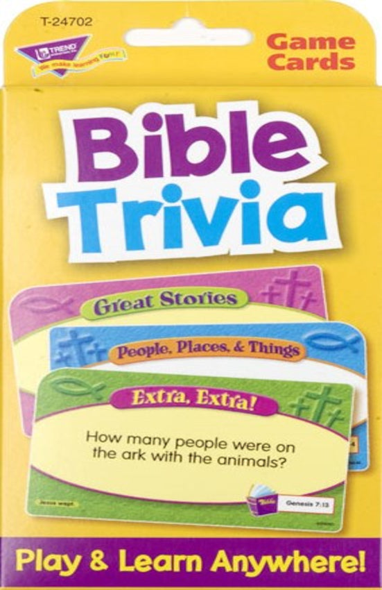 Trend Enterprises Bible Trivia | Flash Cards