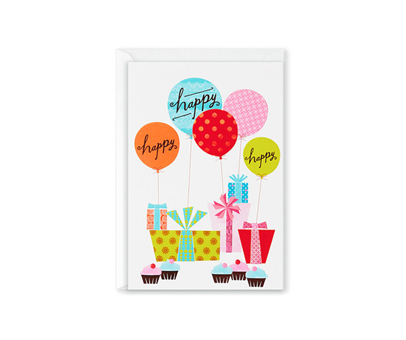 Balloons and Presents | Birthday Card