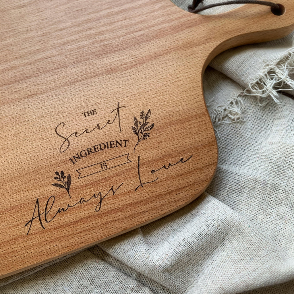 Secret Ingredient is Always Love | Wooden Serving Board
