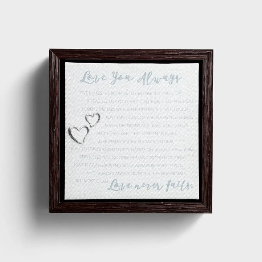 Love You Always | Framed Canvas Wall Décor