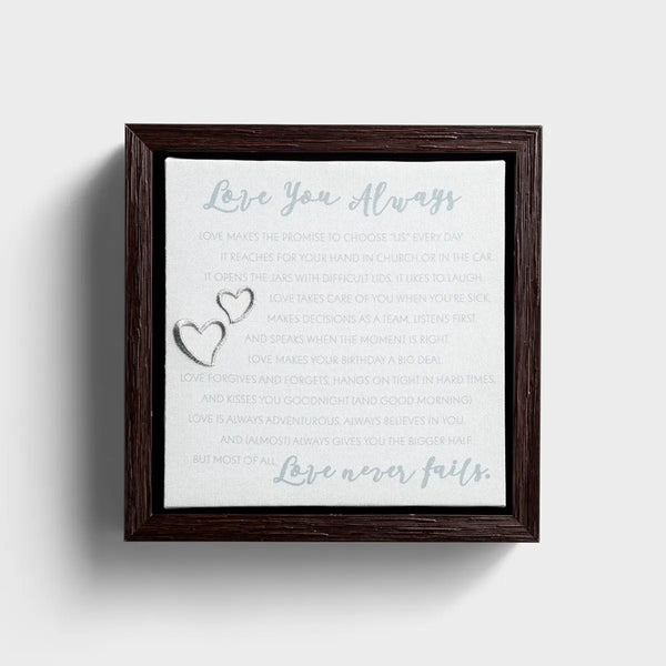 Love You Always | Framed Canvas Wall Décor