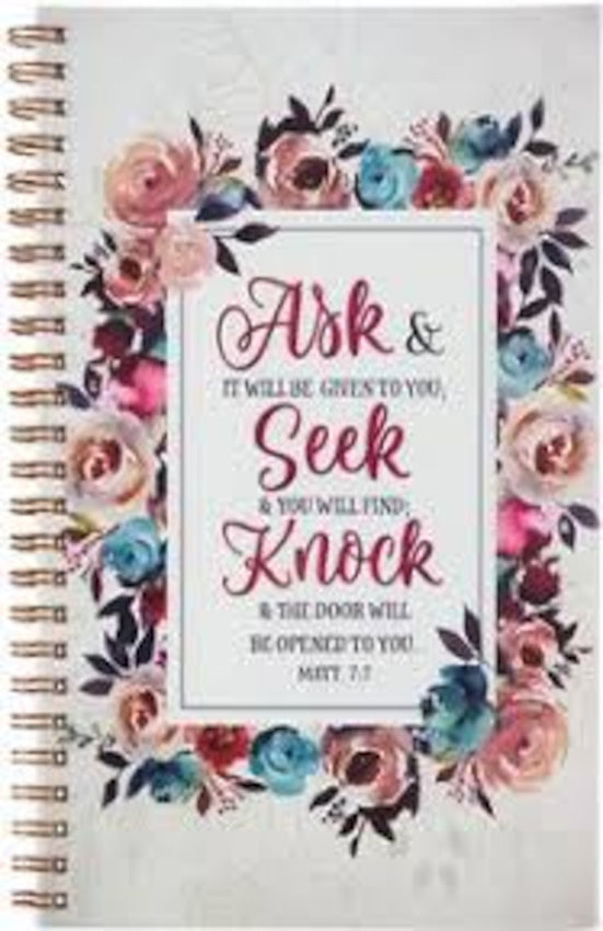 Matthew 7:7 Bible Verse Inspirational Writing | Notebook