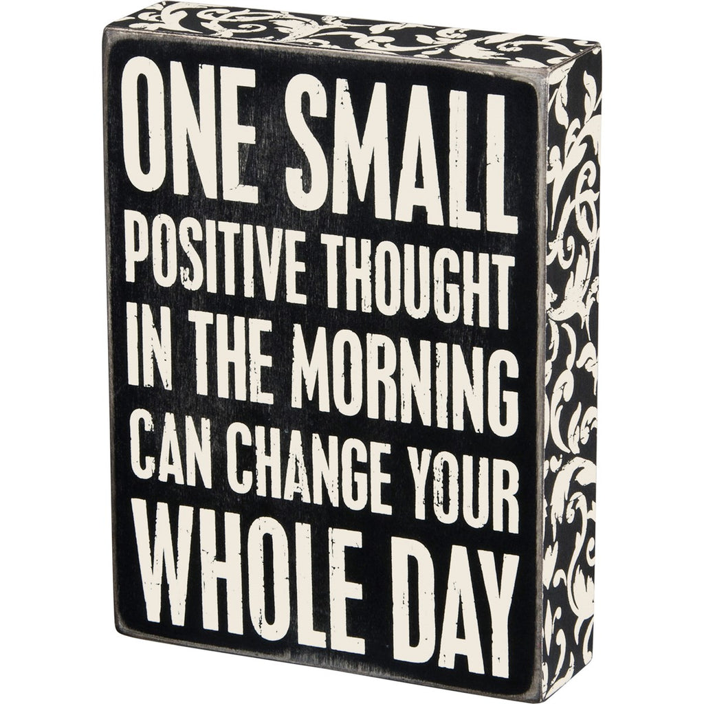 Positive Thought | Box Sign