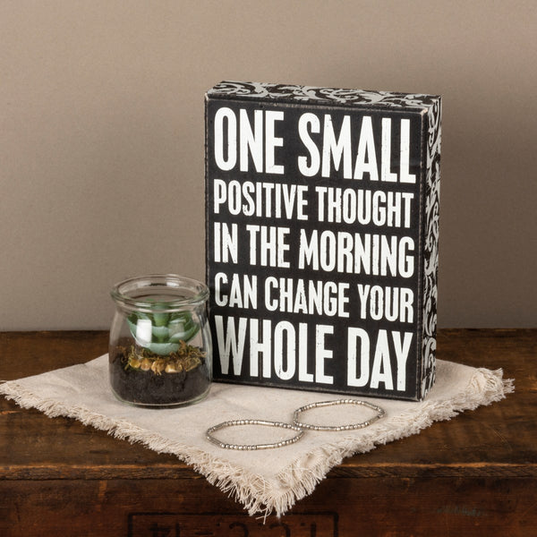 Positive Thought | Box Sign