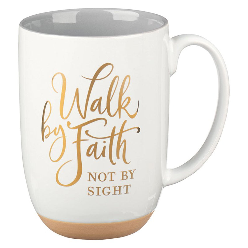 Walk by Faith | White & Gray Mug