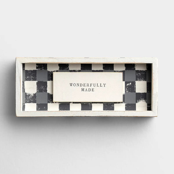 Wonderfully Made | Framed Wooden Board