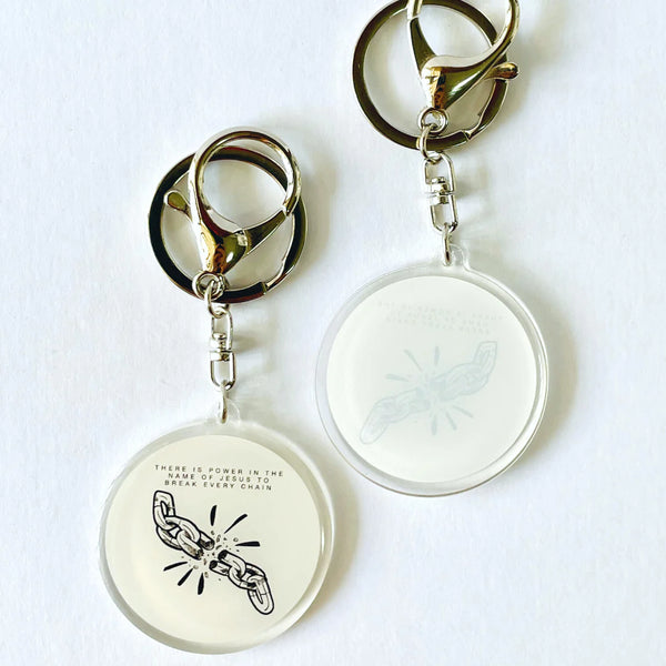Break Every Chain (Off White) | Keychain