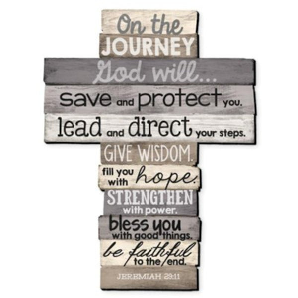 Cross Wall Journey | Stacked Wood