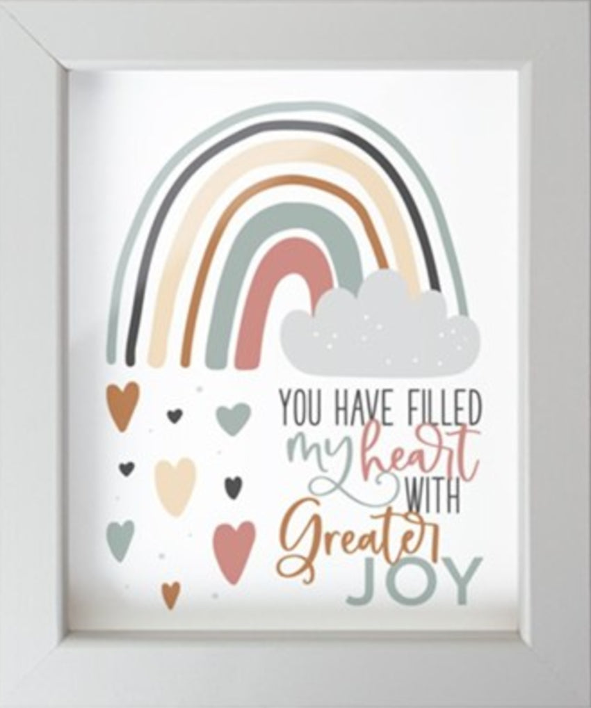 You Have Filled My Heart With Greater Joy | Framed Art