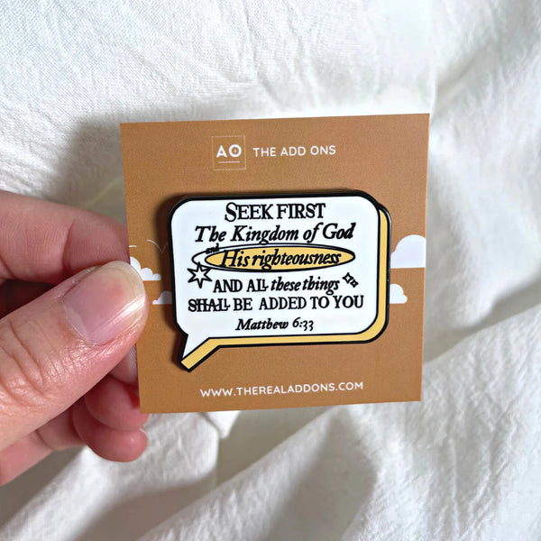 Matthew 6:33 | Enamel Pin