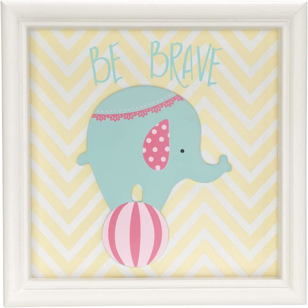 Be Brave Elephant Framed Art
