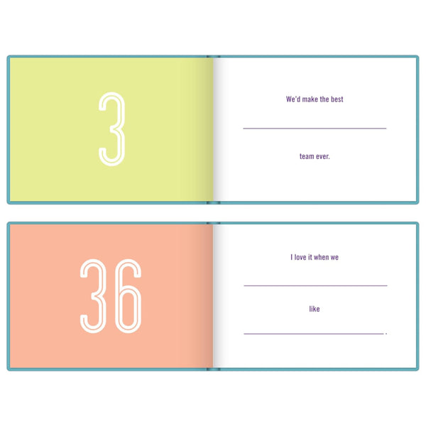 What I Love About Us Book Fill in the Love Fill-in-the-Blank Book & Gift Journal