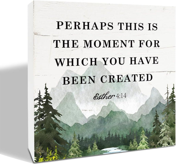 Esther 4:14 Christian Desk Sign