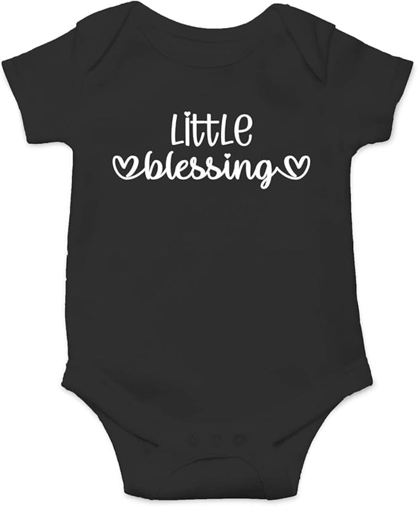 Little Blessing One Piece Romper (6 Months, Black)