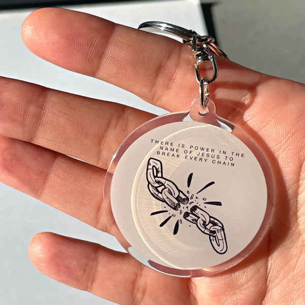 Break Every Chain (Off White) | Keychain