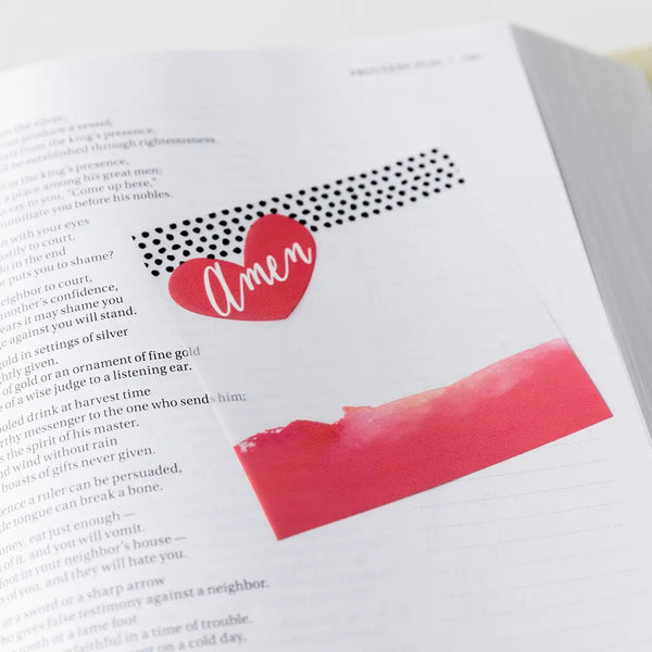 Illustrated Faith - Amen - 30-Sheet Transparent Sticky | Dayspring