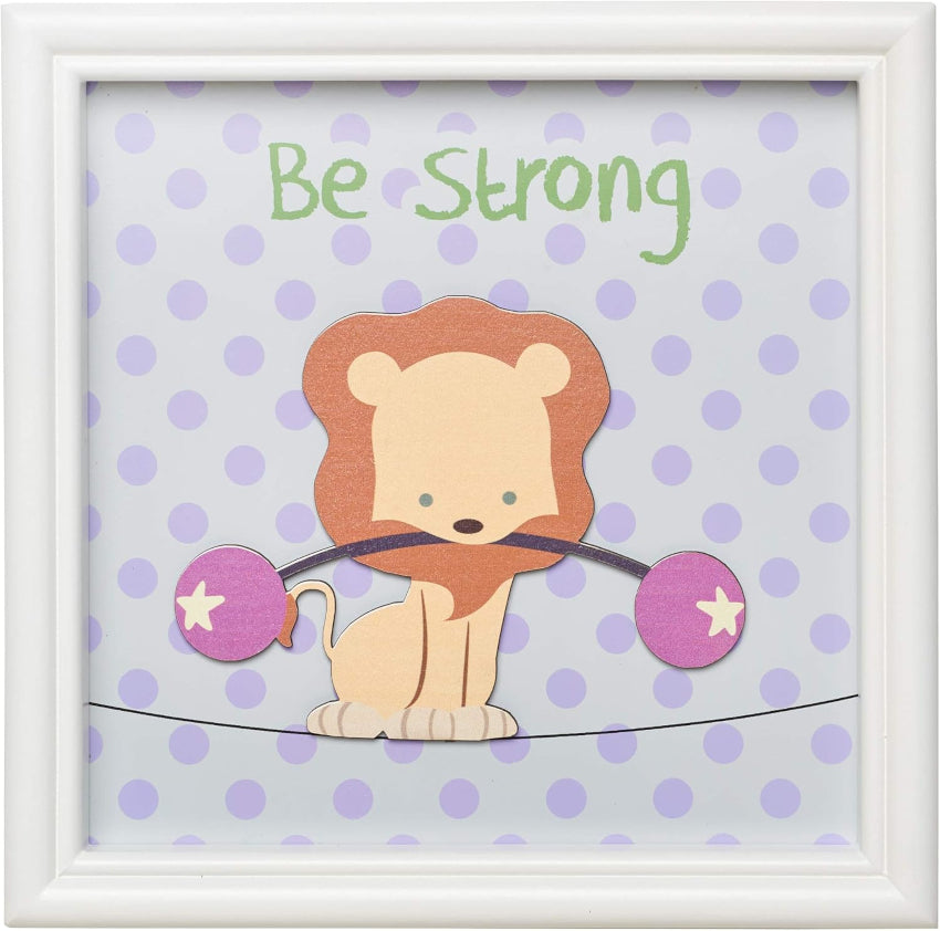 Be Strong Lion Frame Art