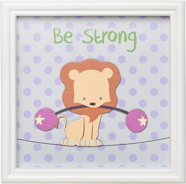 Be Strong Lion Frame Art