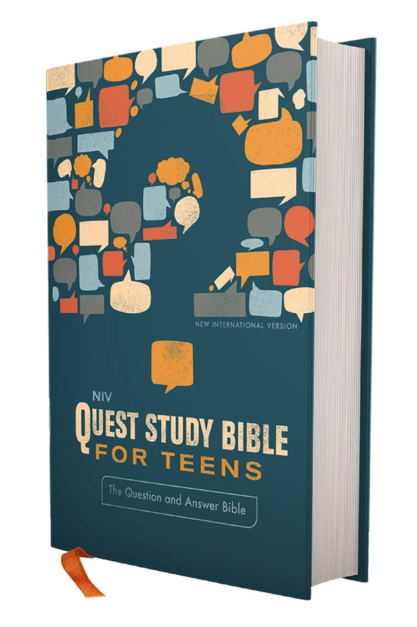 Niv Quest Study Bible for Teens Navy Comfort Print