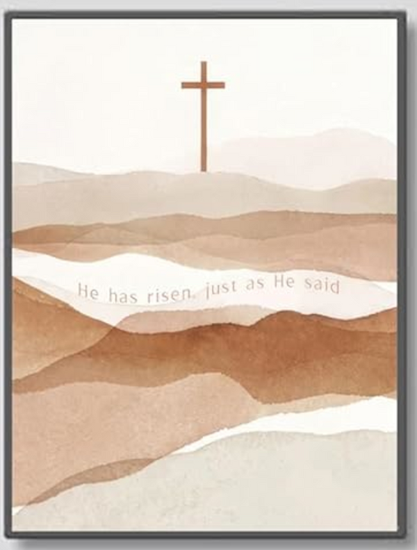 Christian Boho Wall Art for Living Room Mid-Century Modern Nordic Print