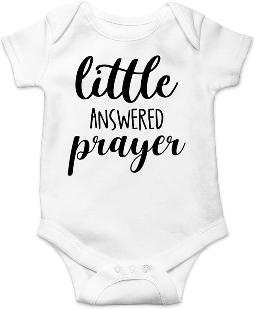 Little Answered Prayer Bodysuit 6 months White