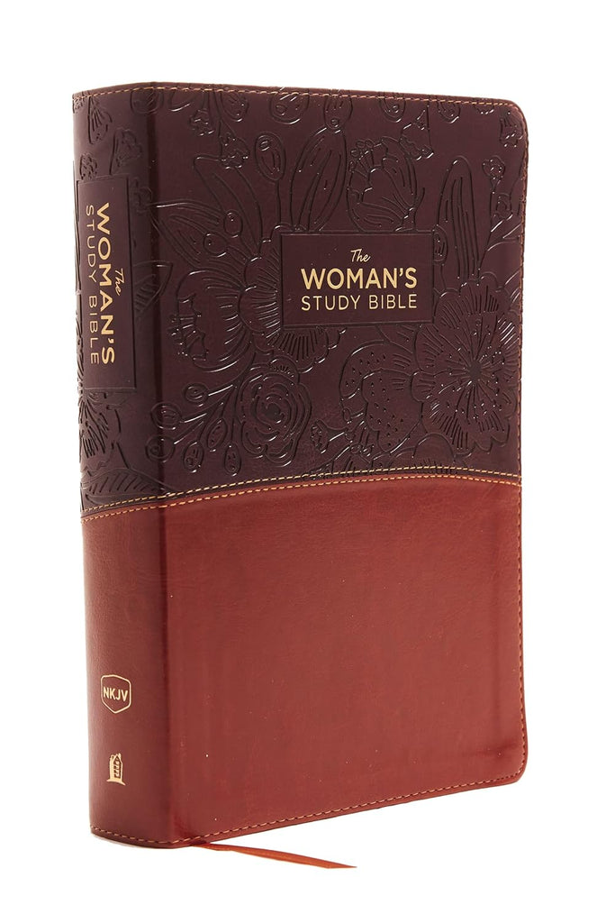 NKJV The Woman's Study Bible | Leather-soft, Brown/Burgundy