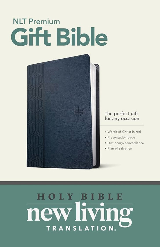 NLT Premium Gift Bible Blue Cross