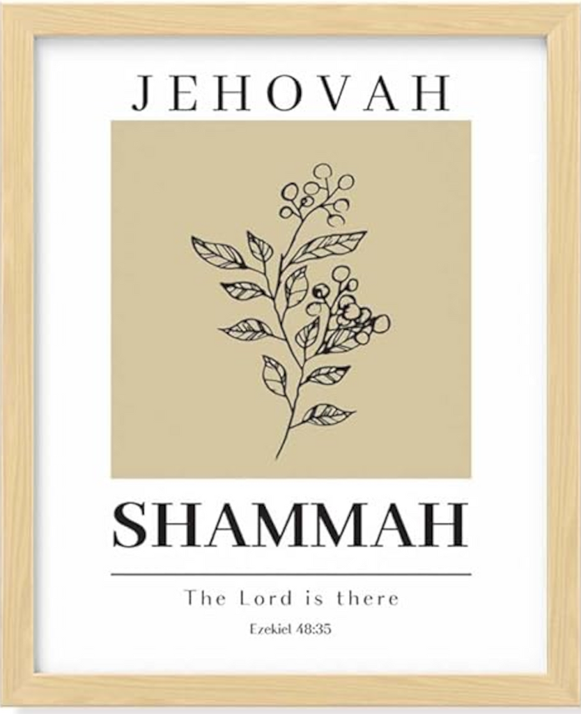 Hebrew Names of God Poster Frames
