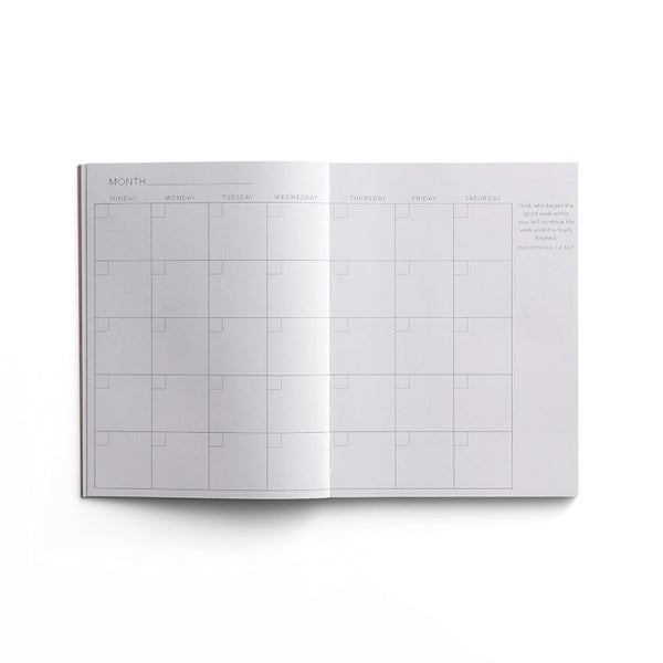 Be Strong & Courageous | 12 Month Undated Planner