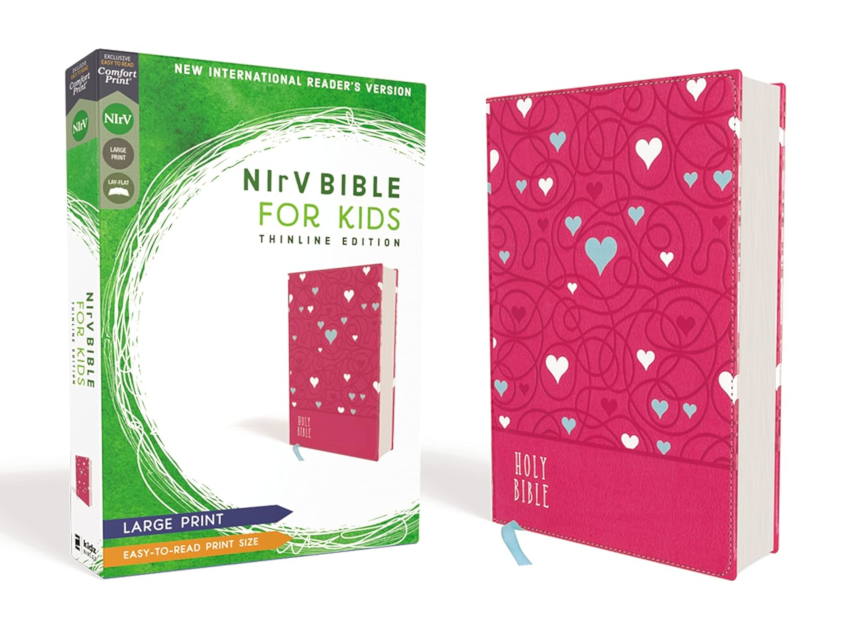 NIrV Bible for Kids Large Print Pink Comfort Print