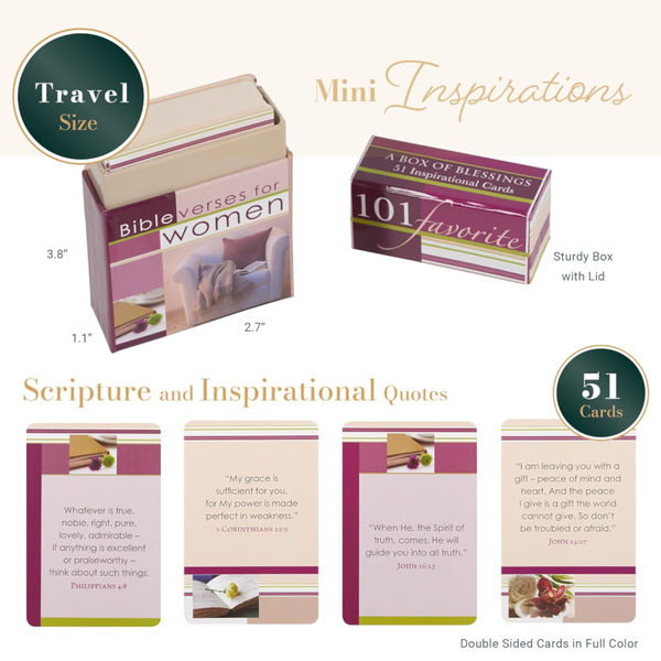 101 Favorite Bible Verses for Women Cards, A Box of Blessings (Boxes of Blessing)