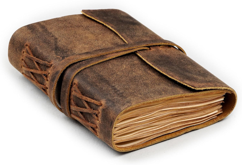 LEATHER VILLAGE Leather Bound Journal - Rustic Brown