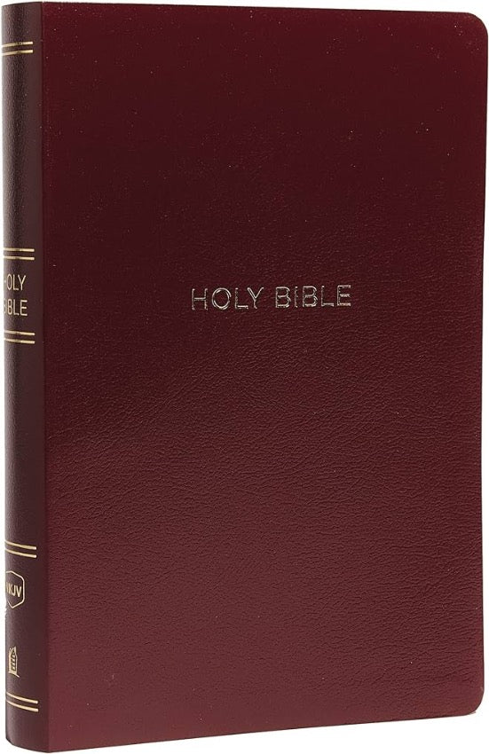 NKJV Giant Print Center-Column Reference Bible, Burgundy