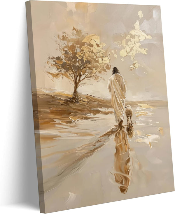 Jesus Lamb Canvas Wall Art