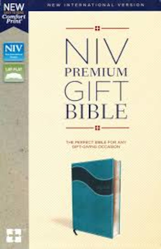 NIV Premium Gift Bible Leathersoft Blue