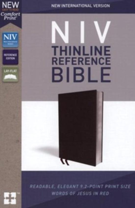 NIV Thinline Reference Bible Blue/Tan Comfort Print