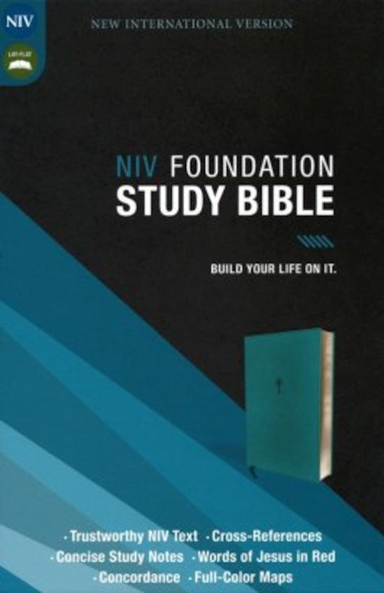 NIV Foundation Study Bible, Leathersoft, Teal