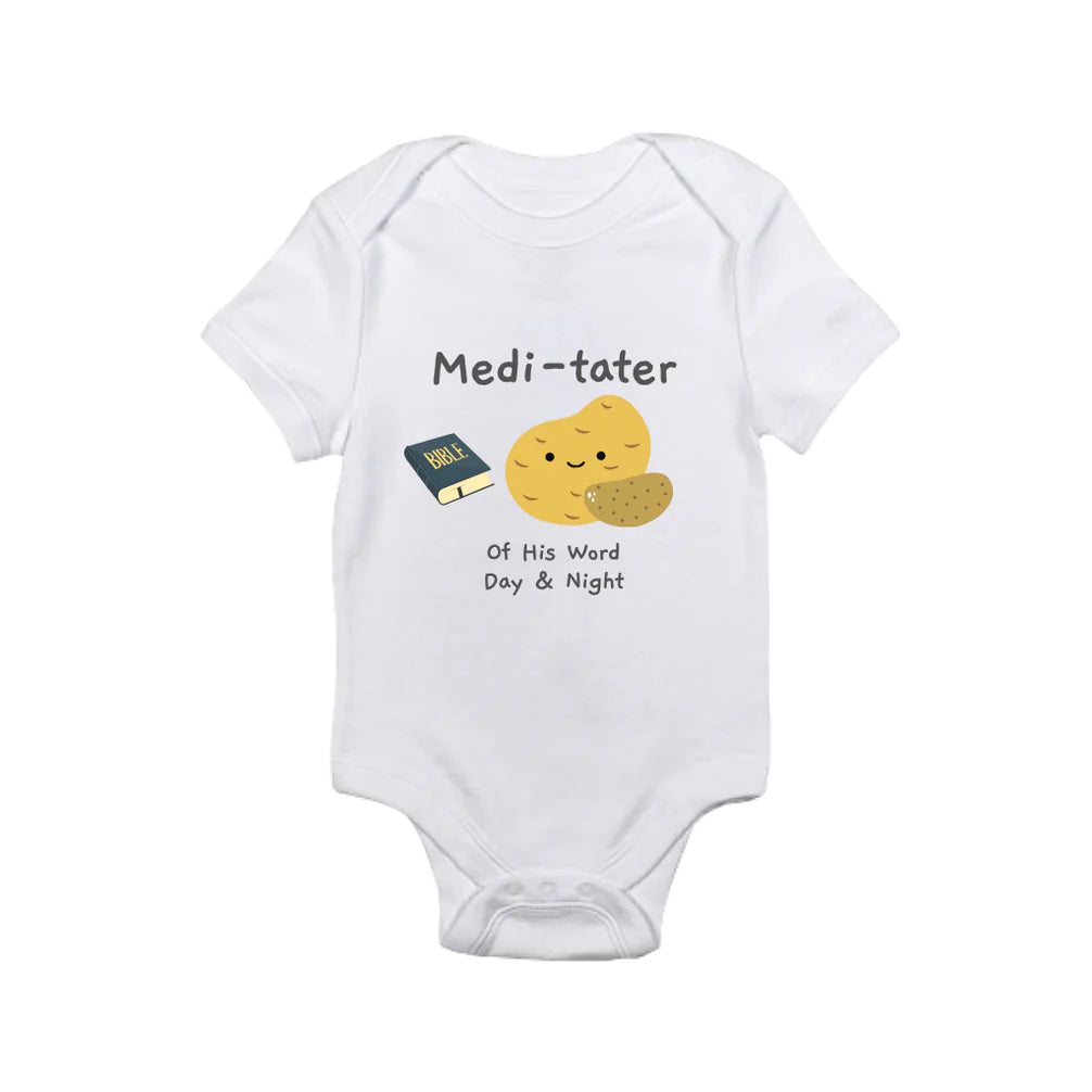 Medi-tater of His Word Day & Night  | Onesie (6-12M)