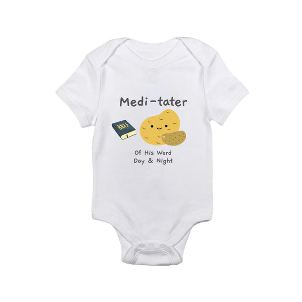 Medi-tater of His Word Day & Night  | Onesie (6-12M)