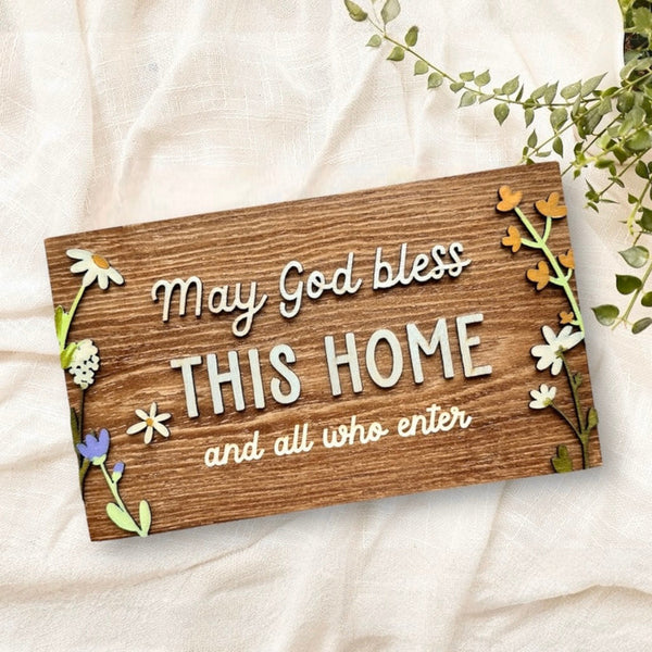 Blessed Be | May God Bless This Home (Genesis Board - Flower)