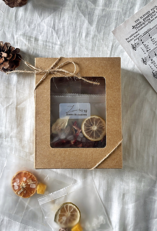 Assorted Organic Freeze-dried Fruit Tea Box of 5 Assorted Packs