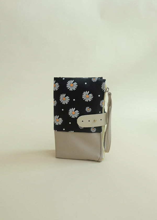Daisy Polka Bone | Organiser Pouch