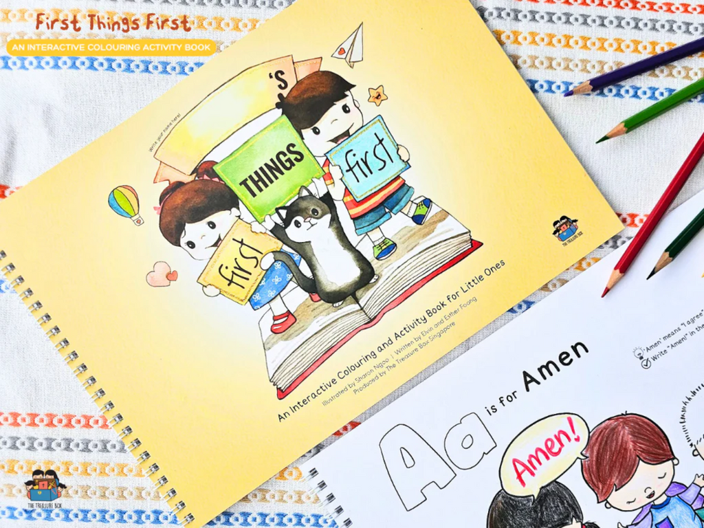 TreaBox First Things First Interactive Colouring Book