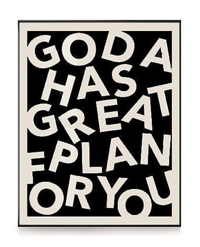 God has a great plan for you Canvas Art
