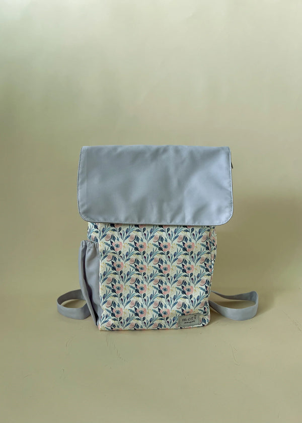 Floral Light Gray Utility 4-Way Washable Bag | 14INCH SIZE
