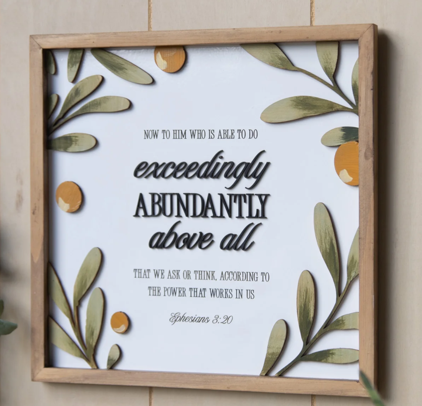 Blessed Be | Exceedingly Abundantly Above All {Eph 3:20} (JS040M)