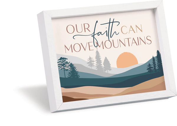 Our Faith Can Move Mountains | Mini Magnetic Frame