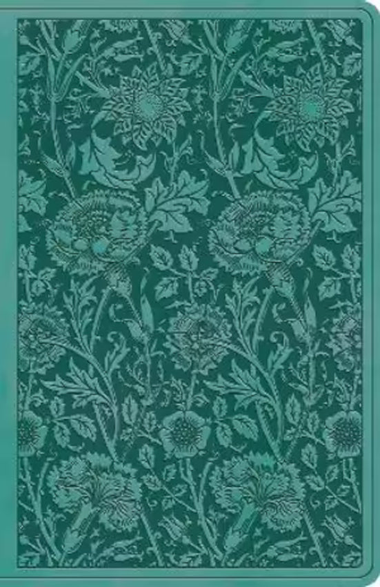 ESV Premium Gift Bible Trutone, Teal Floral Design