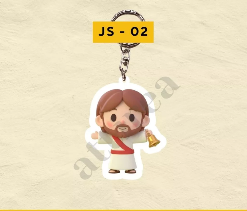 GANTUNGAN Jesus Embrace Acrylic Keychain